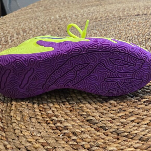 PUMA Kids MB.04 LaMelo Ball Basketball Shoes – Bright Yellow – Size 2C Worn Once - Picture 5 of 6